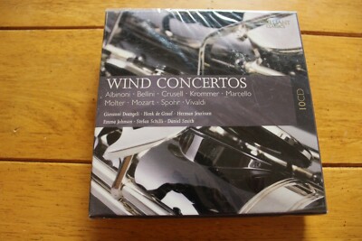 WIND CONCERTOS (CD, 10 DISC SET) [NEW SEALED] BELLINI  / CRUSELL / MOZART
