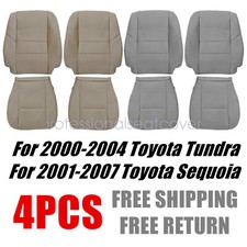 For 2000-2007 Toyota Sequoia Driver Passenger Bottom Top Seat Cover Tangray For 2000-2007 Toyota Sequoia Driver Passenger Bottom Top Seat Cover Tangray