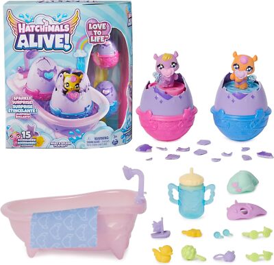 Hatchimals Alive, Make a Splash Spielset mit 15 Zubehörteilen