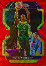 Ezi Magbegor 2021-22 Prizm WNBA Ruby Red Wave Prizm Refractor Holo Card #145