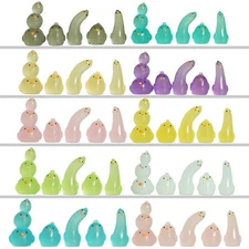 AKV 50PCS Funny Mini Chicks Glow in The Dark Tiny Chicks Decor, Unique Cartoo...