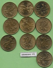 @lotto 10 monete 200 lire italia repubblica del 1981 F.A.O.