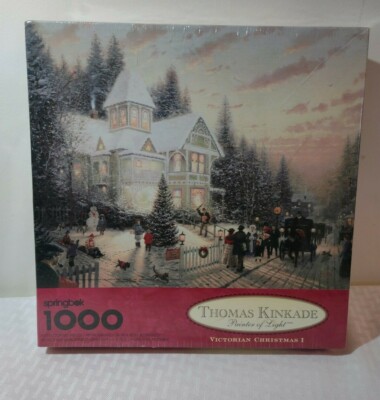 Springbok Puzzle Thomas Kinkade Victorian Christmas NEW & SEALED 1000 pc