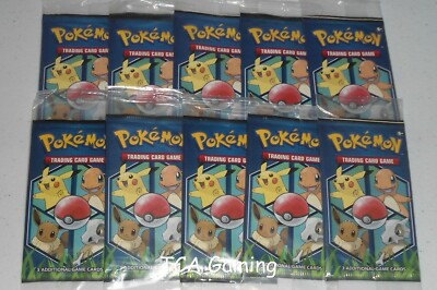 10x SEALED General Mills Pokemon Cereal 3-Card Booster Packs