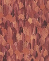 Vliestapete BläTter Floral Rot-Orange Marburg Imagine 31734 (4,83€/1Qm)