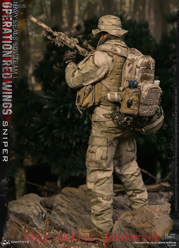 ミリタリー NAVE SEALS TEAM VI Navy Seal Team VI Art Figures - Machinegun
