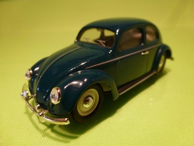 VITESSE VW VOLKSWAGEN BEETLE KAFER SPLIT WINDOW -BLUE 1:43 - GOOD - 504