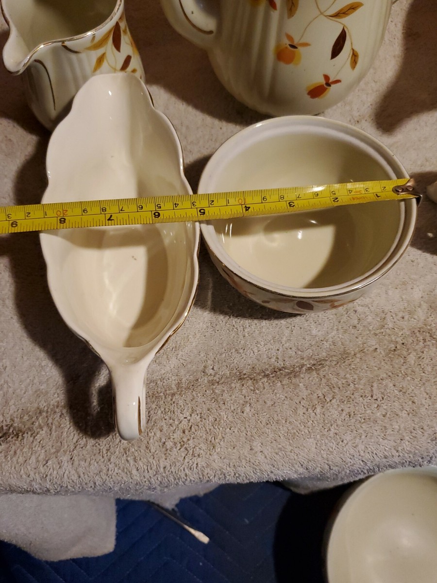  Bashful lam Afternoon Tea 廃盤 レア 5 Vintage Hall China AUTUMN LEAF Mary Dunbar JEWEL TEA PIECES