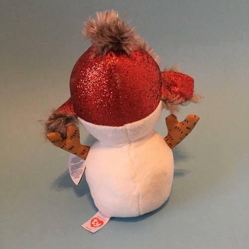 Rare Ty Beanie Boos Christmas Plush Soft Toy Buttons Snowman 6" Claires Excl. - Picture 3 of 3