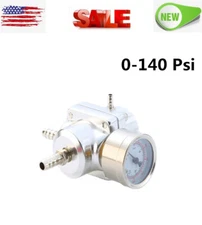 FPR-1004 Fuel Pressure Regulator Pressure Take Off Fit Adapter Universal Silver