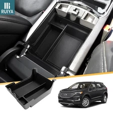RUIYA Car Center Armrest Storage Tray Box Organizer Box For 2021-2024 Ford Edge