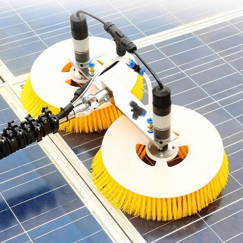 Máquina de limpieza de paneles solares eléctricos cepillo de limpieza fotovoltaico poste telescópico - Imagen 2 de 23