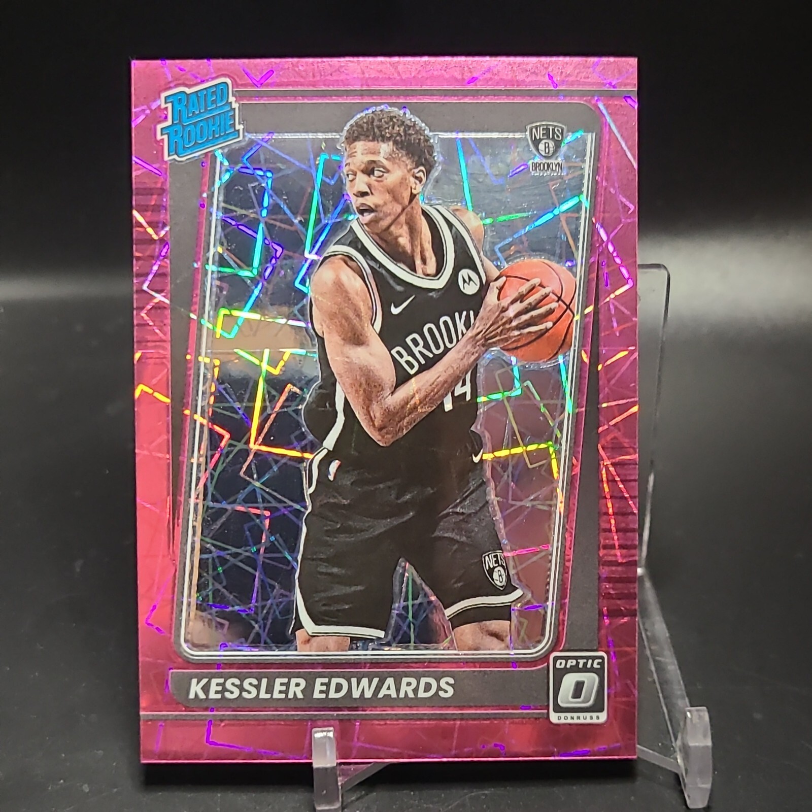 2021 NBA Panini Optic Rated Rookie Pink Velocity 52/79 Kessler Edwards #154 RC