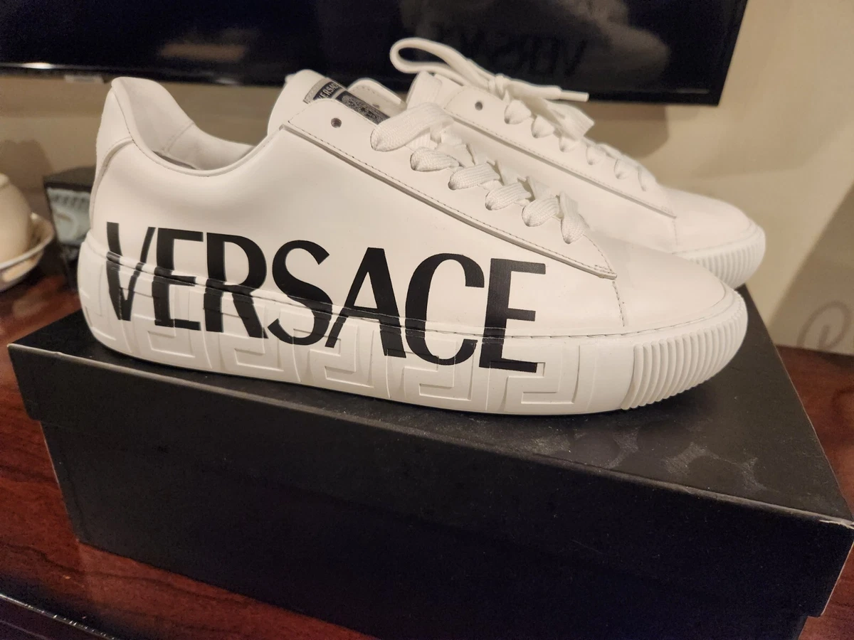 Versace Vitello Scritta sneakers men size 10 eBay