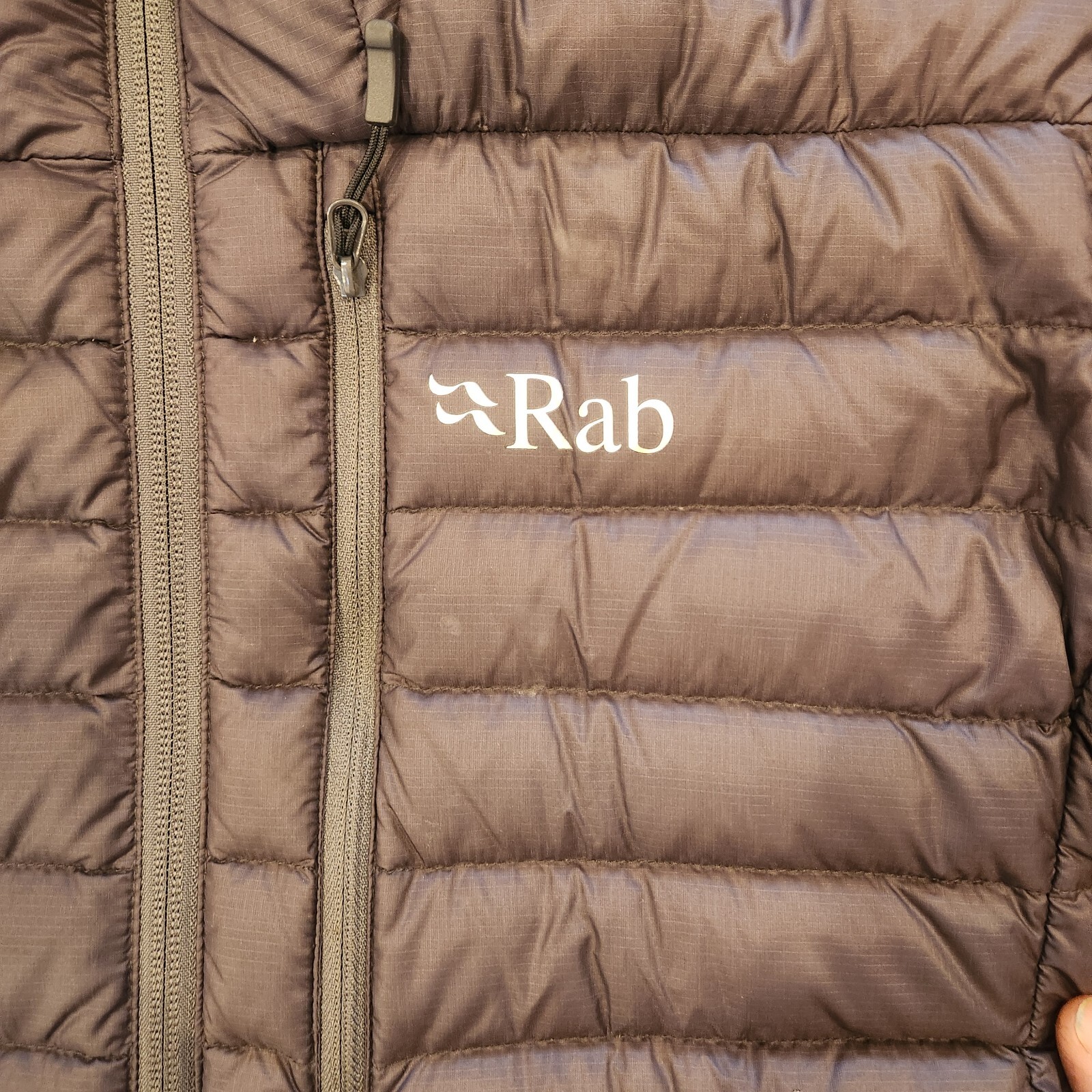 RAB Men's Microlight Alpine Down Jacket Size M Beluga (Gray)/Orange eBay