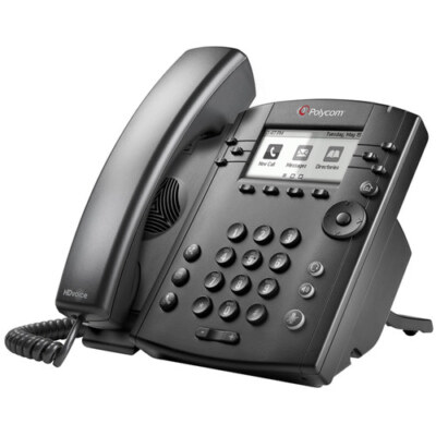 Polycom VVX 311 6-Line Desktop Phone with PoE