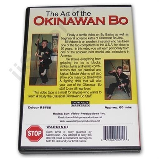 Art Okinawan Kobudo Bo Staff Training DVD Bill Adams RS68 martial arts karate eBay
