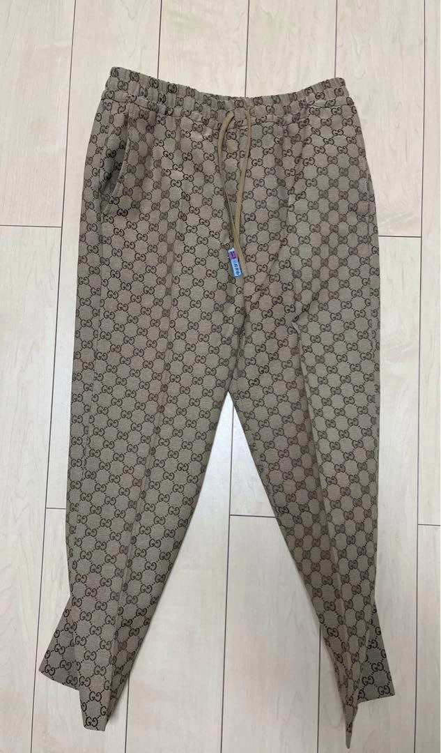 GUCCI GG Jogging Pants 48 Beige Authentic Men Used from Japan | eBay