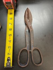 Vintage CRESCENT 10" Metal Shears S-410 - 2 in. Blades - Tin Snips ~Made in USA~