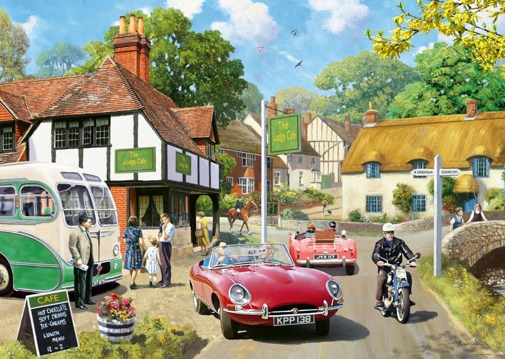 Ravensburger Roadside Stop by Kevin Walsh 1000 piece nostalgic jigsaw puzzle