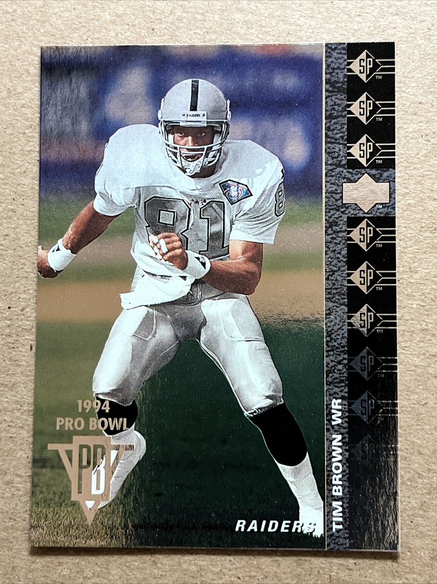 Tim Brown 1994 Upper Deck SP Pro Bowl Foil Football Card. Raiders