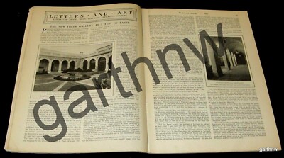 FREER GALLERY OF ART 1923 OPENING FEATURE CRITIQUES OF THE COLLECTION * WHISTLER