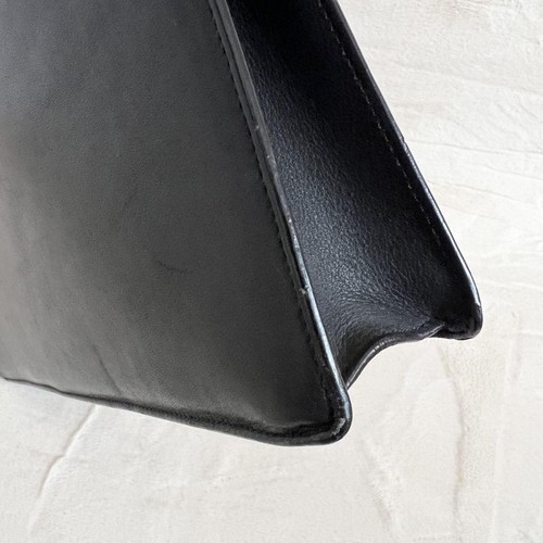 LOEWE Anagram Briefcase Genuine Leather Black Men Vintage Collection - Picture 12 of 20