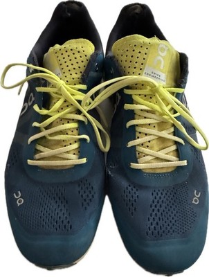 On Cloud Running Shoes Blue/Yellow - Size 44 Used