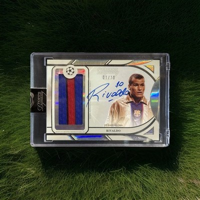 2024-25 Topps Dynasty UEFA Barcelona Rivaldo On Card Auto Match