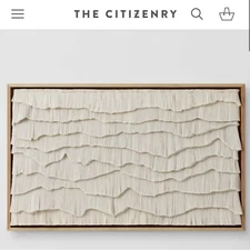 The citizenry VISTA WALL HANGING - LANDSCAPE With Frame
