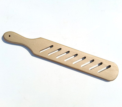(New) Futuristic Spanking Paddle 18'' X 3'' X 1/2'', Gold w/ Acrylic Finish