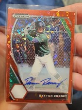 2021 Prizm Draft AUTO Orange Disco 98/99 Dayton Dooney RC #PDP169 Baseball 