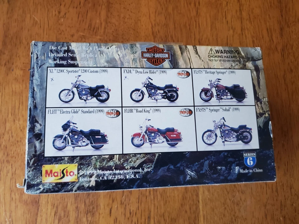 Maisto 1:18 Harley-Davidson FXDL Dyna Low Rider '88 doble cámara 1999 serie 6 Foto 3 de 4