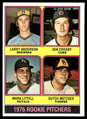 1976 Topps Rookie Pitchers - Larry Anderson/Ken Crosby/Mark Littell/Butch