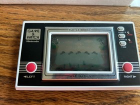 1981 Nintendo Game & Watch Wide Screen Turtle Bridge Fully Box Instru Working