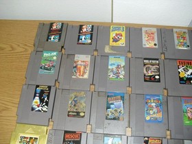 Lot of 26 NES games! Double Dragon 2 Blaster Master Quattro Mario Bros 1 & 3 7