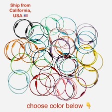 1 Pack - Wire loop Painted Stainless steel Luggage Multipurpose Key Ring Chain