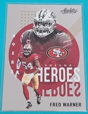 2021 Absolute Unsung Heroes #UH5 Fred Warner 49ers Football Card E6