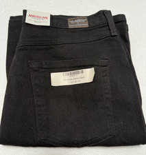 All American Clothing Co USA Made Black Denim Skirt Women’s Size 12 Knee Length