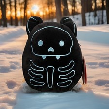 Halloween Cat Squishmallow Skeleton Cat 7”|18cm,  Skeleton Squishmallow Ray
