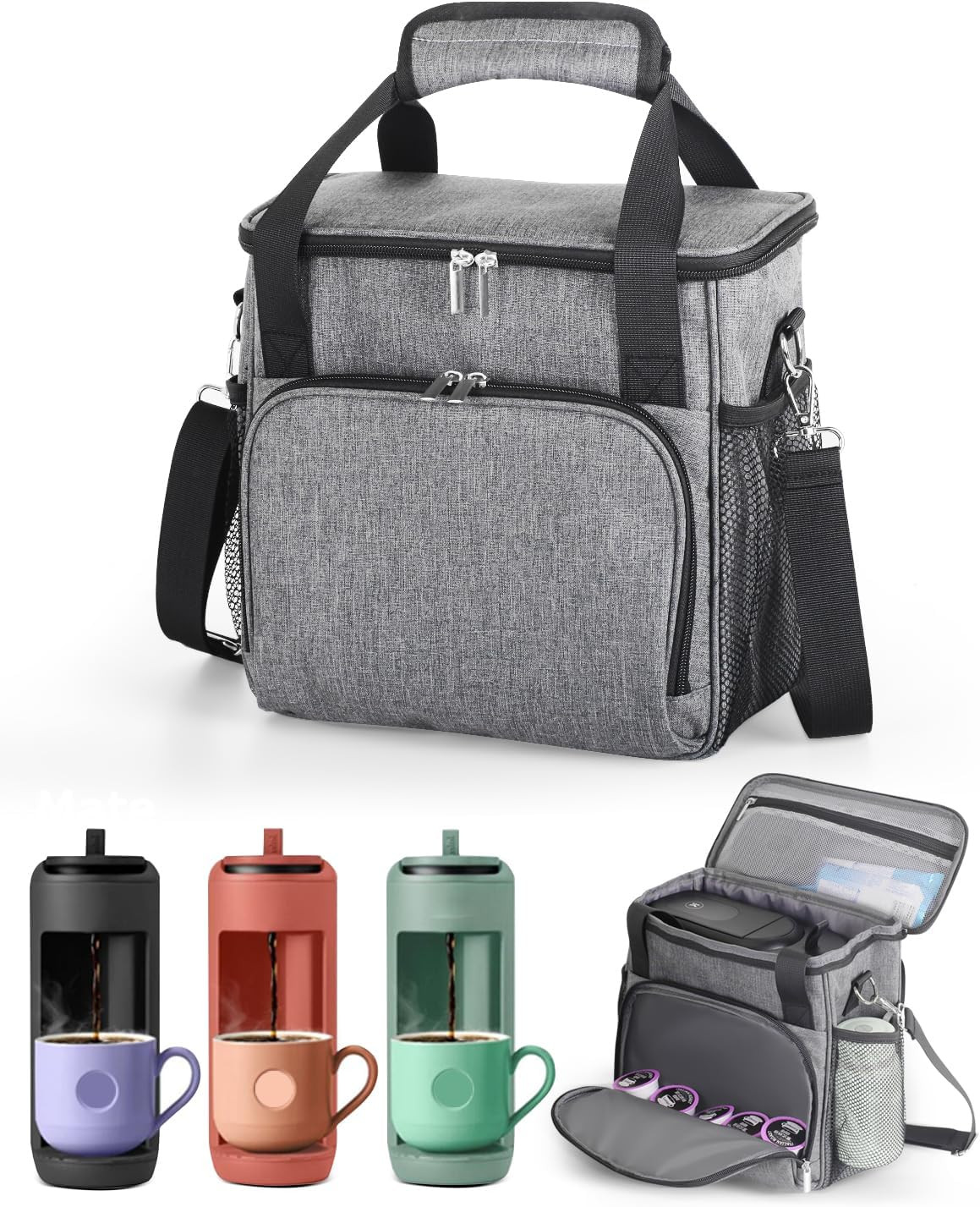 Travel Carrying Bag for Keurig K-Mini Mate Coffee Maker, Single Serve Coffee Bre