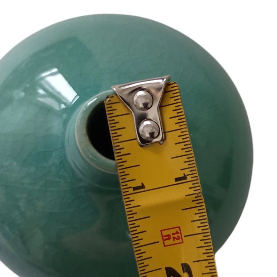 Jarrón Cajón Barril Bud Ball Mini Aqua Ikebana Perry Redondo Costero Casa de Playa Foto 3 de 4