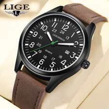 Men's Watch Military Army Durable Luminous Quartz Date Waterproof Wristwatch USA
