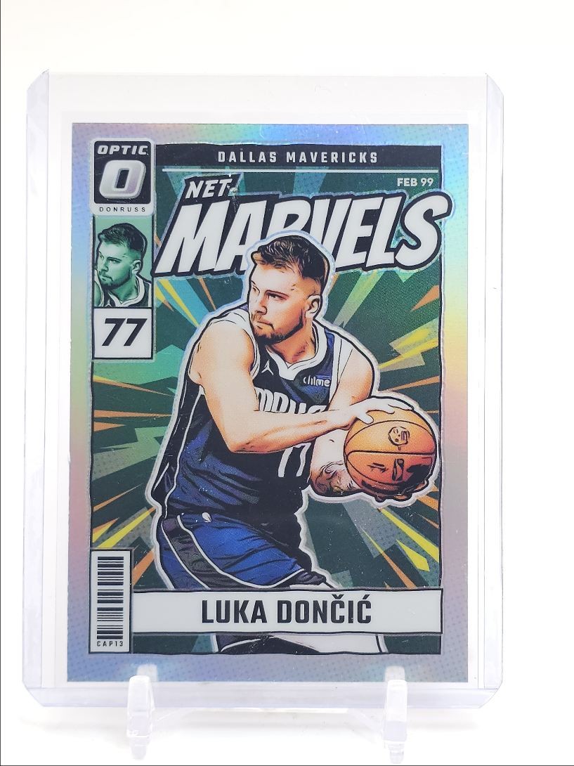 LUKA DONCIC 2024-25 DONRUSS OPTIC NET MARVELS HOLO PRIZM MAVERICKS Q5908