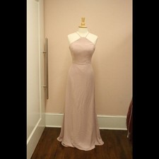 Hayley Paige Occasions 5611 Long Chiffon Dusty Rose 12