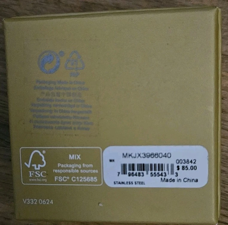 Michael Kors Silver Heart Earrings W/ Bling NEW! - Image 3 of 4