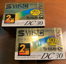  New  FIJIFILM S-VHS-C 30 Video Cassette Tape lot of 4 260203