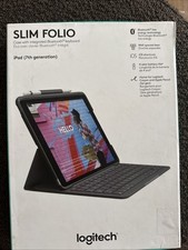 Logitech iPad 7th Generation Slim Folio Case With Integrated Bluetooth Keyboard