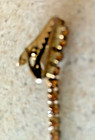 VINTAGE AMBER RHINESTONE & GOLD TONE ( W/ALLIGATOR CLIPS) SWEATER CLIP — photo 3