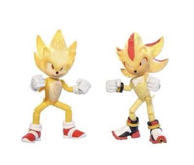 Sonic the hedgehog 3 Super Sonic Super Shadow Light-Up Action